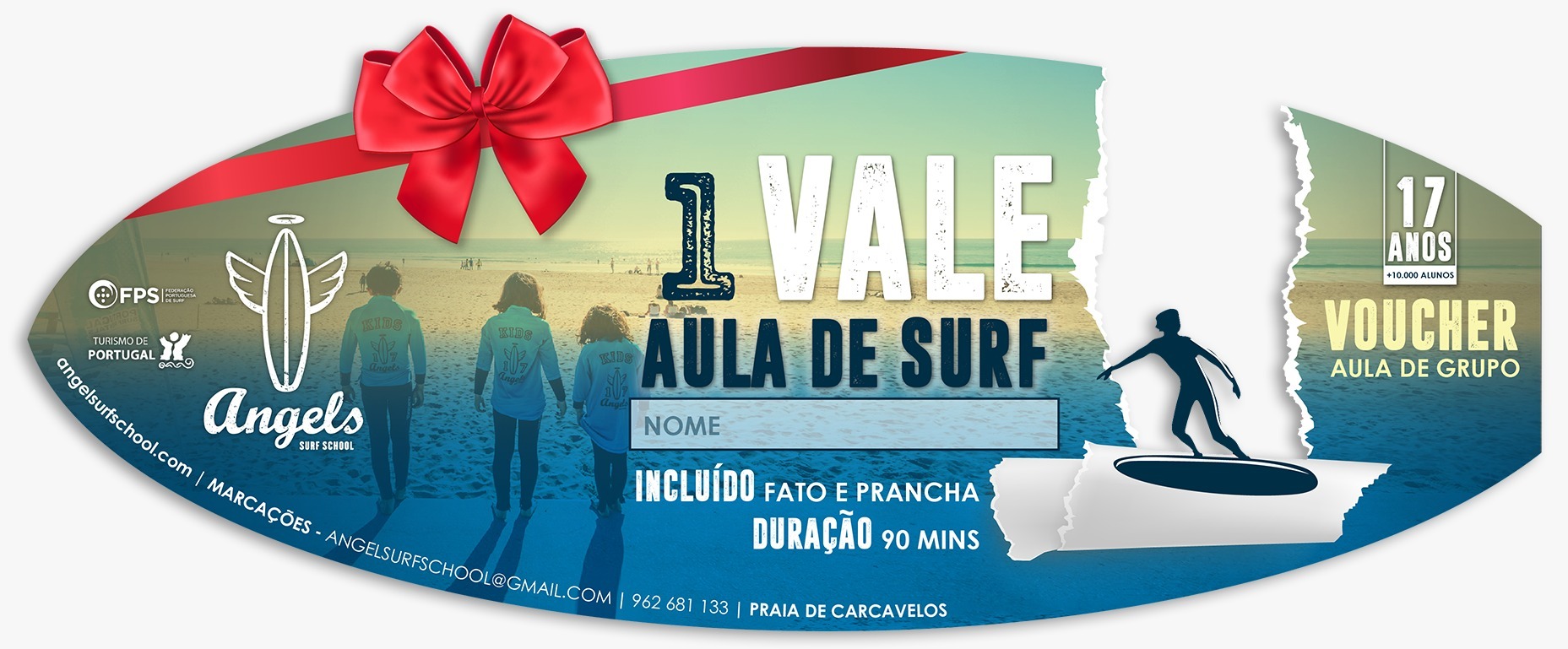 surf vouchers - angels surf school