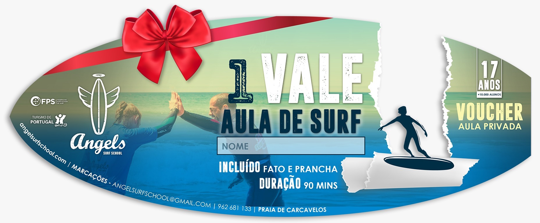 surf vouchers - angels surf school