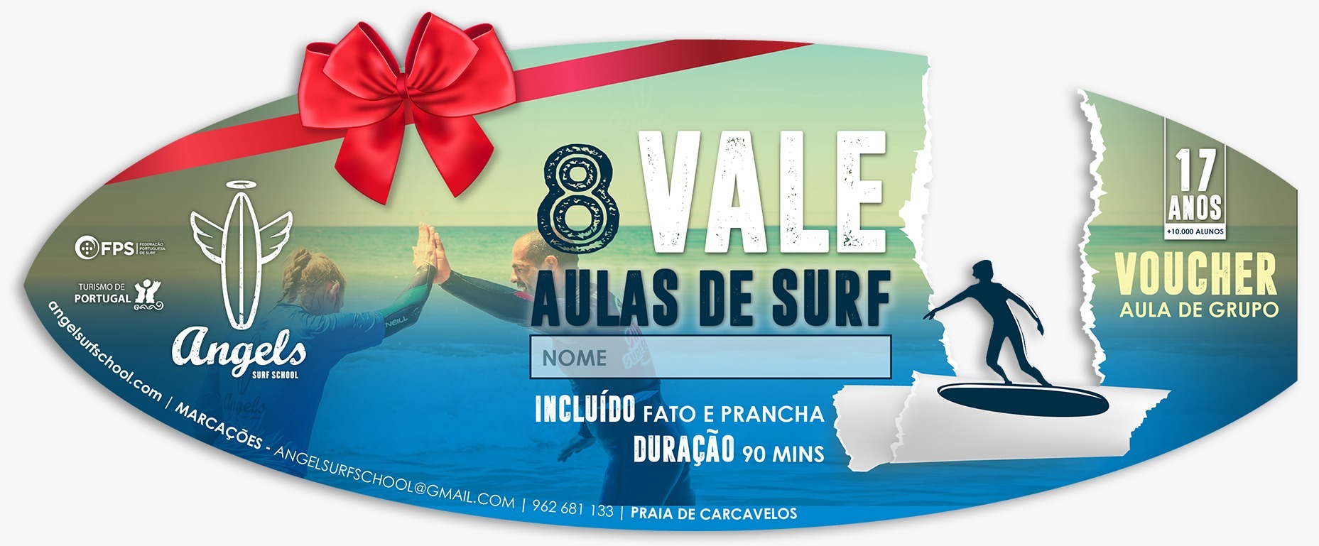 surf vouchers - angels surf school