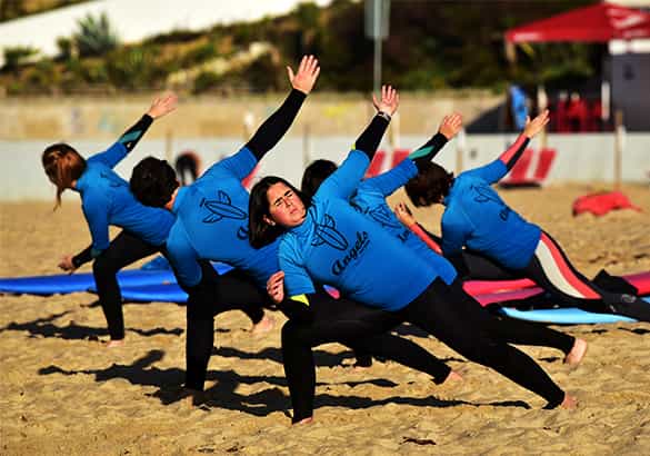 Angels Surf School - Serviços - Aulas regulares - Nível 1